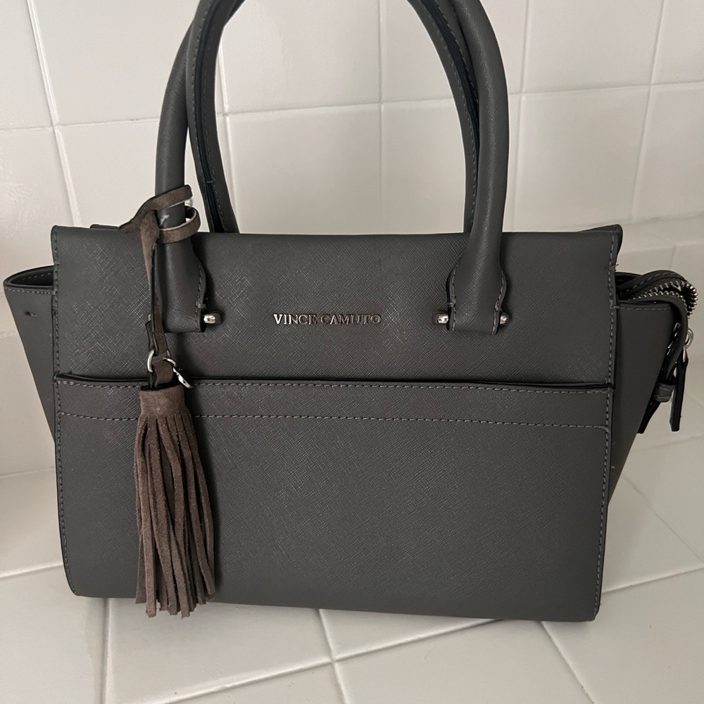 Vince Camuto Gray Satchel Handbag